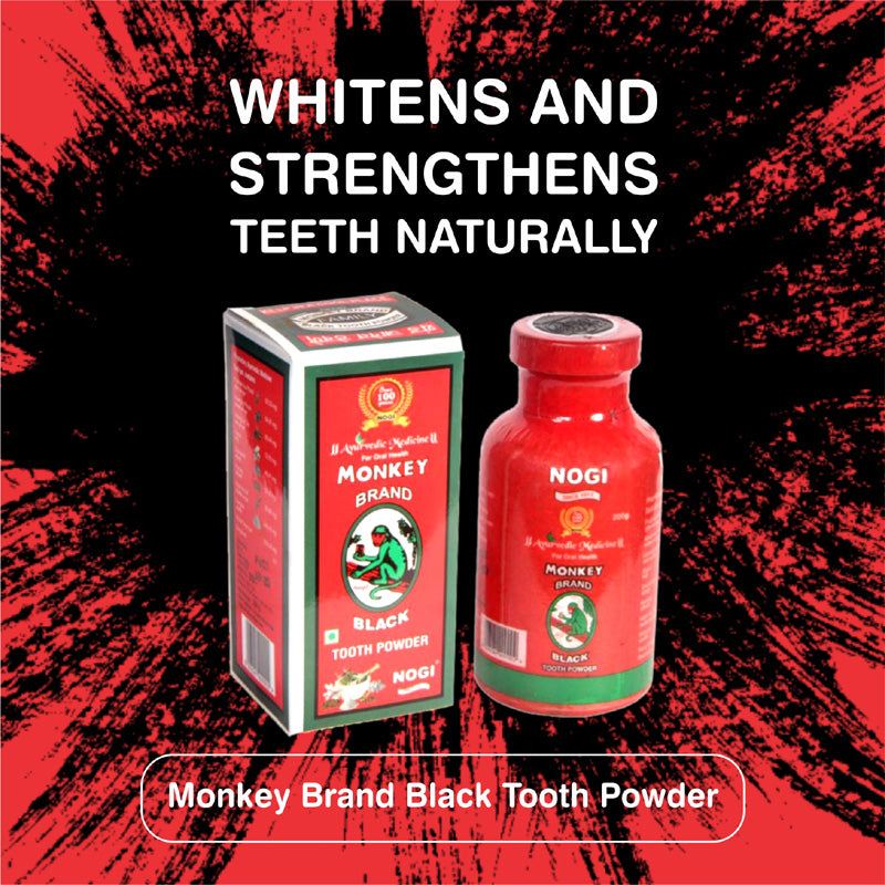 Monkey Brand Black Tooth Powder
